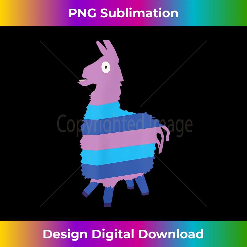 Loot Llama Video Computer Game Fans Mens s 1 - Decorative Sublimation PNG File