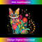 Stunning Cat in Wildflowers Cottagecore Aesthetic Cat Lover 1 - Premium PNG Sublimation File