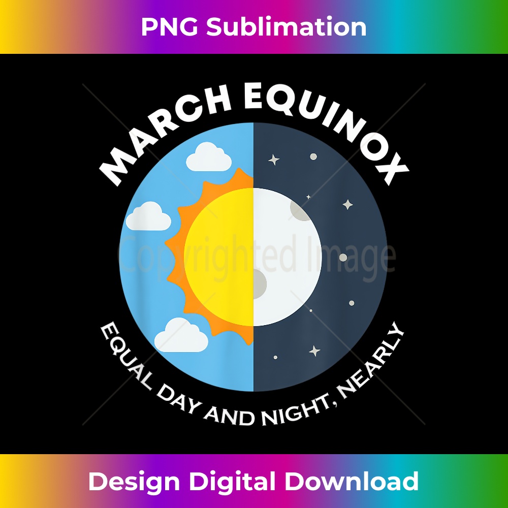 March Spring Equinox Vernal Ostara Sun And Moon 1 - Aesthetic Sublimation Digital File