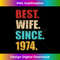 Best wife since 1974 for 50th golden wedding anniversary - Premium Sublimation Digital Download
