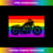 Motorcycle Biker Gay Pride Flag Rainbow LGBTQ Queer 1 - Trendy Sublimation Digital Download