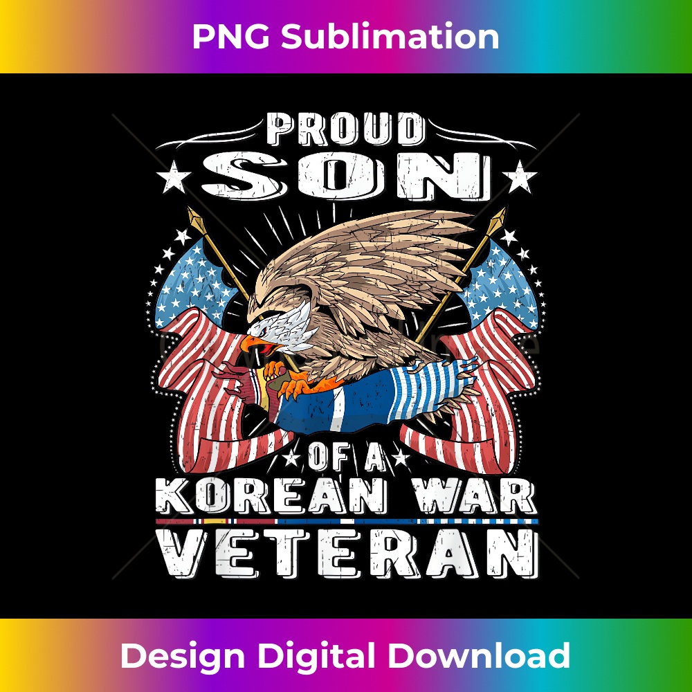 Proud Son Of A Korean War Veteran Military Vet's Child 2 - Exclusive PNG Sublimation Download