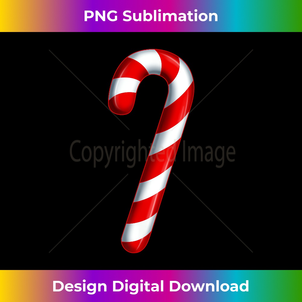 Candy Cane Merry and Bright Red and White Candy Costume - PNG Transparent Digital Download File for Sublimation