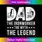 Mens Dad The Ironworker The Myth The Legend Distressed Novelty 1 - Unique Sublimation PNG Download