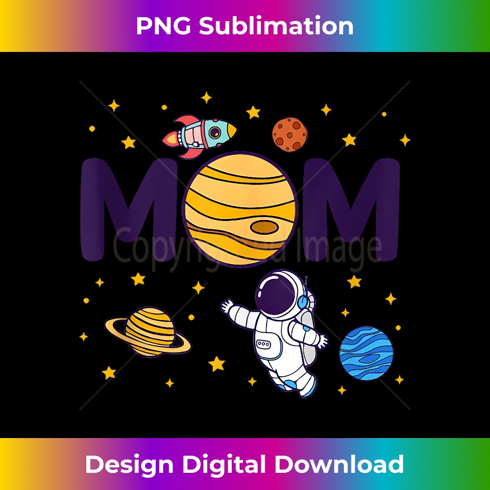 Mom Outer Planets Birthday Party Astronaut Space Spaceman  1 - Elegant Sublimation PNG Download