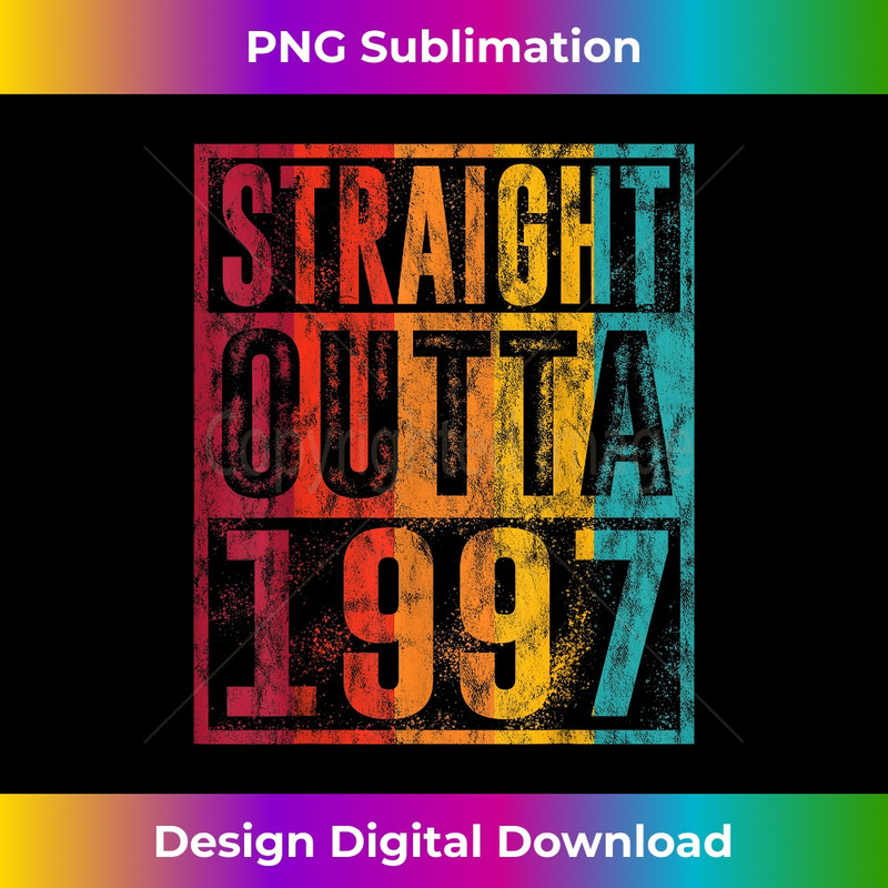 Straight Outta 1997 Vintage Birthday s Retro Summer 1 - Signature Sublimation PNG File