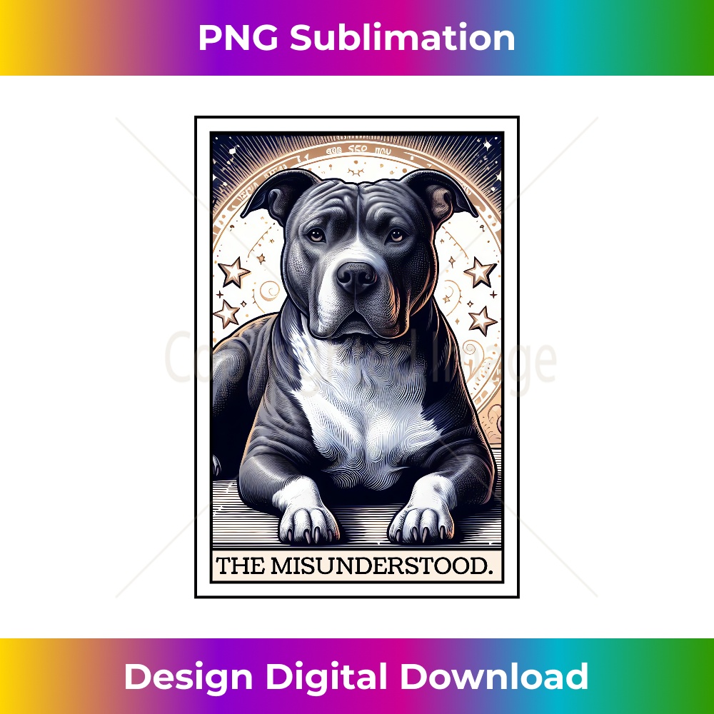 Pitbull Tarot Card Pitbull Lover Pittie Dog Mom 2 - Professional Sublimation Digital Download