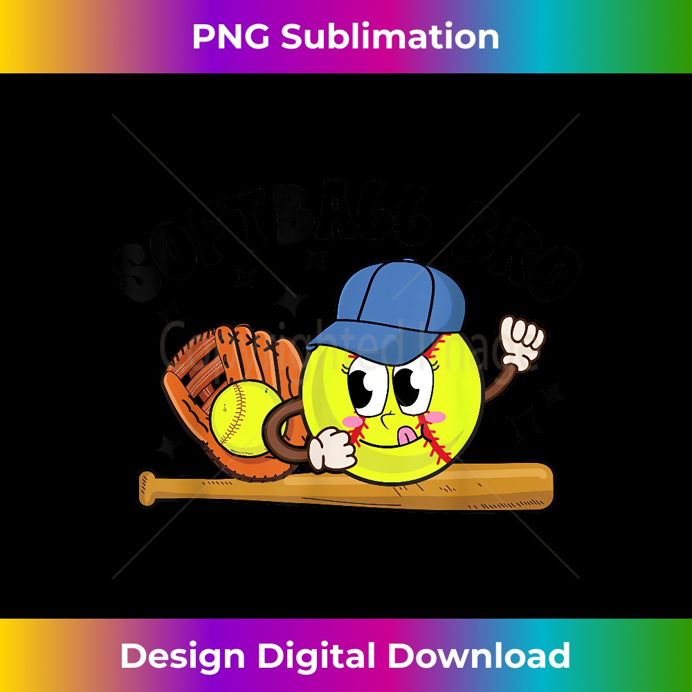 Softball Bro Softball Brother Of A Softball Player 2 - Exclusive PNG Sublimation Download