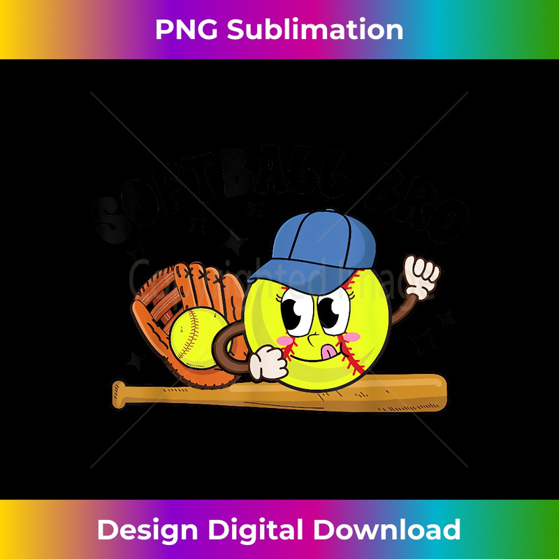 Softball Bro Softball Brother Of A Softball Player 2 - Exclusive PNG Sublimation Download