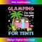 Glamping I'm Too Boujee For Tents Leopard Camping Flamingo - High-Resolution PNG Sublimation File
