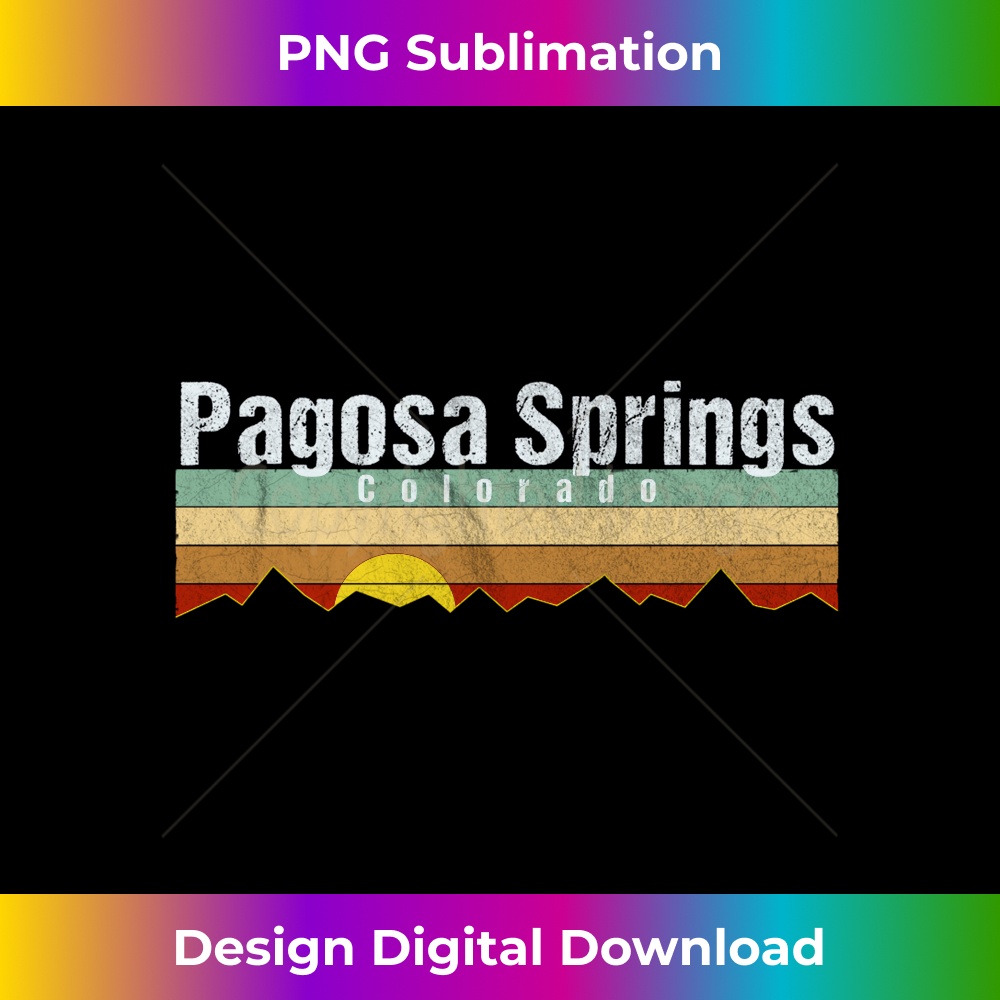 Retro Vintage Pagosa Springs Colorado 1 - Trendy Sublimation Digital Download