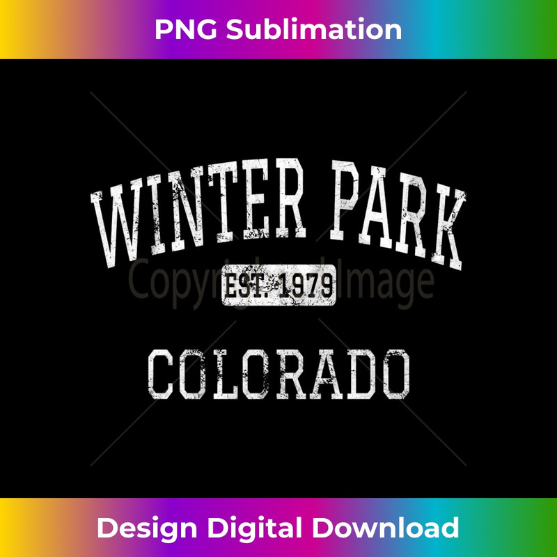 Winter Park Colorado CO Vintage - Signature Sublimation PNG File
