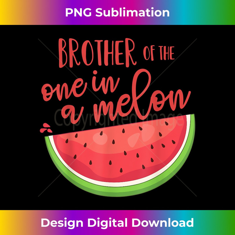 Brother Birthday One in a Melon Watermelon Theme Boy Girl - Trendy Sublimation Digital Download