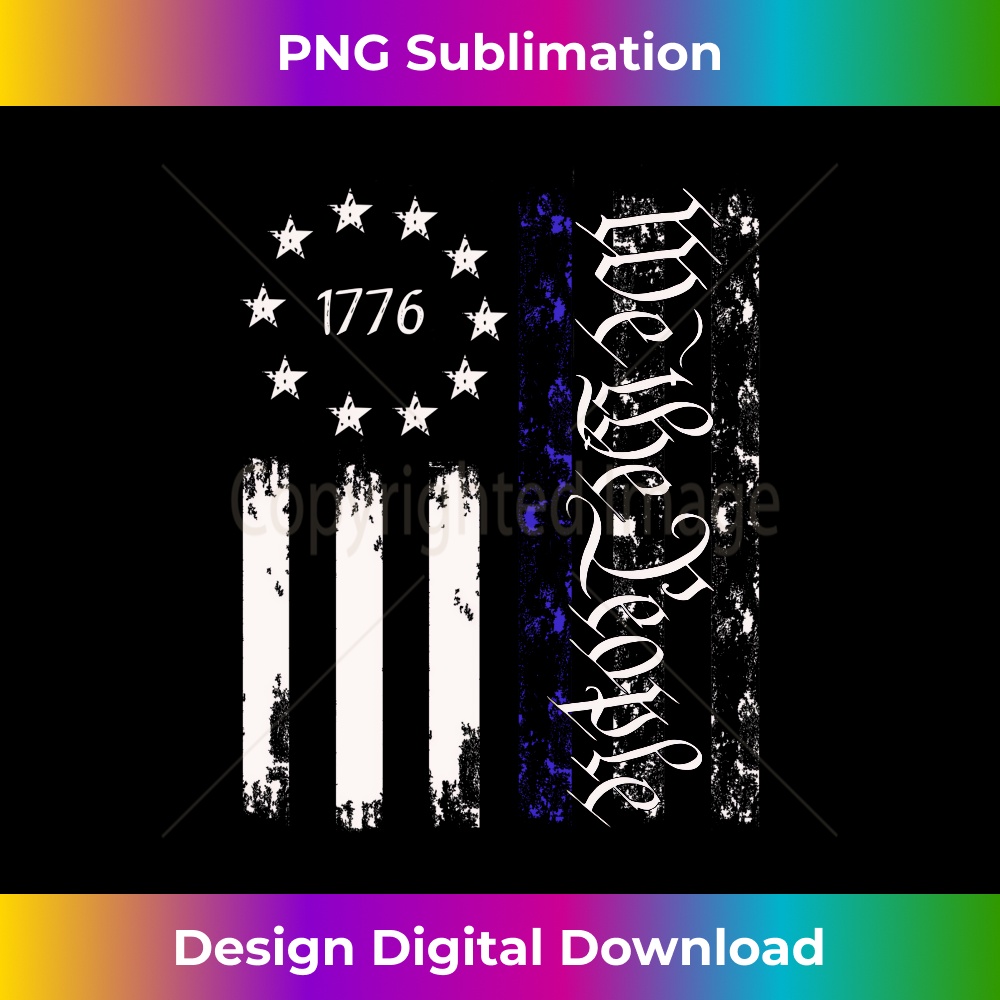 Vintage Old American Flag Patriotic 1776 We The People USA 3 - Elegant Sublimation PNG Download