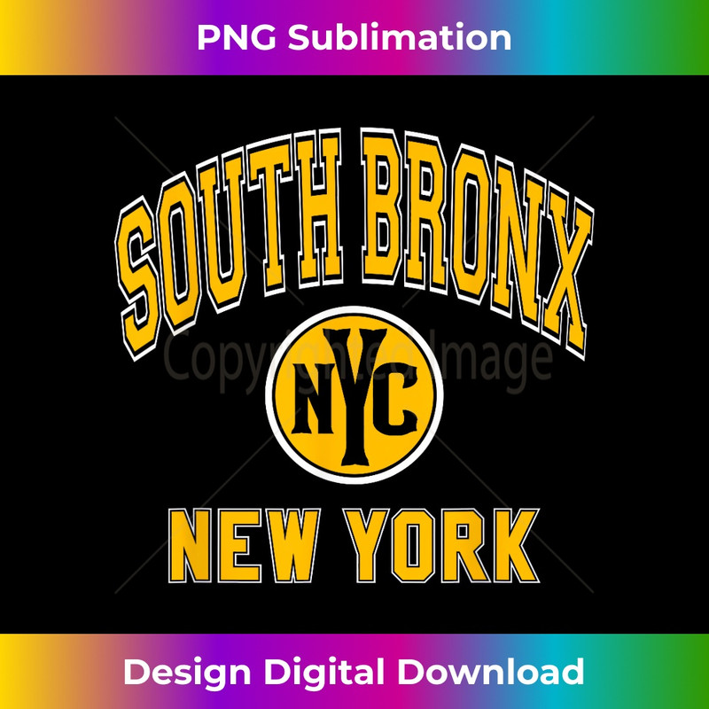 South Bronx NYC Varsity Style Amber Print 1 - Exclusive Sublimation Digital File