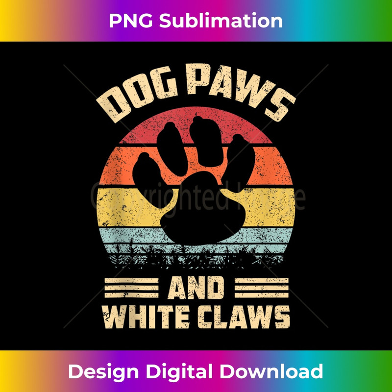 Dog paws and white claws - Elegant Sublimation PNG Download
