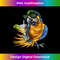 Macaw Parrot Drinking Margarita Tropical Beach Vacation Bird - Exclusive PNG Sublimation Download