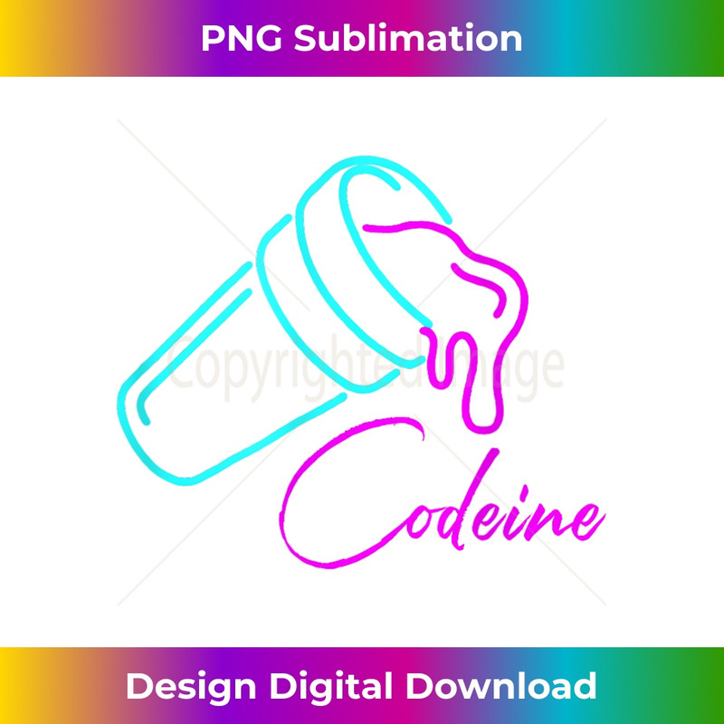 Funny Codeine Lean Sign - Vintage Sublimation PNG Download