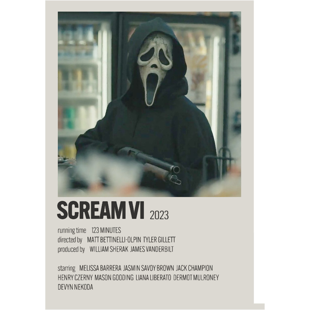 Affiche minimaliste alternative du film Scream VI classique.png