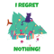 Regret nothing! A messy cat Christmas tree X-MAS Christmas , Holiday , Christmas, Funny Ch.png