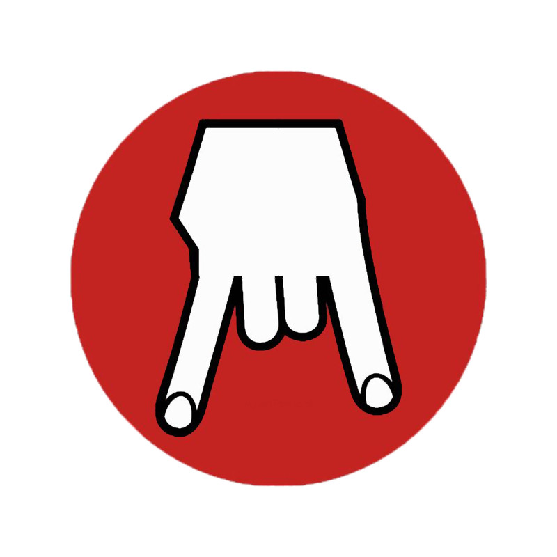 Horns Down Minimal Logo Design..png