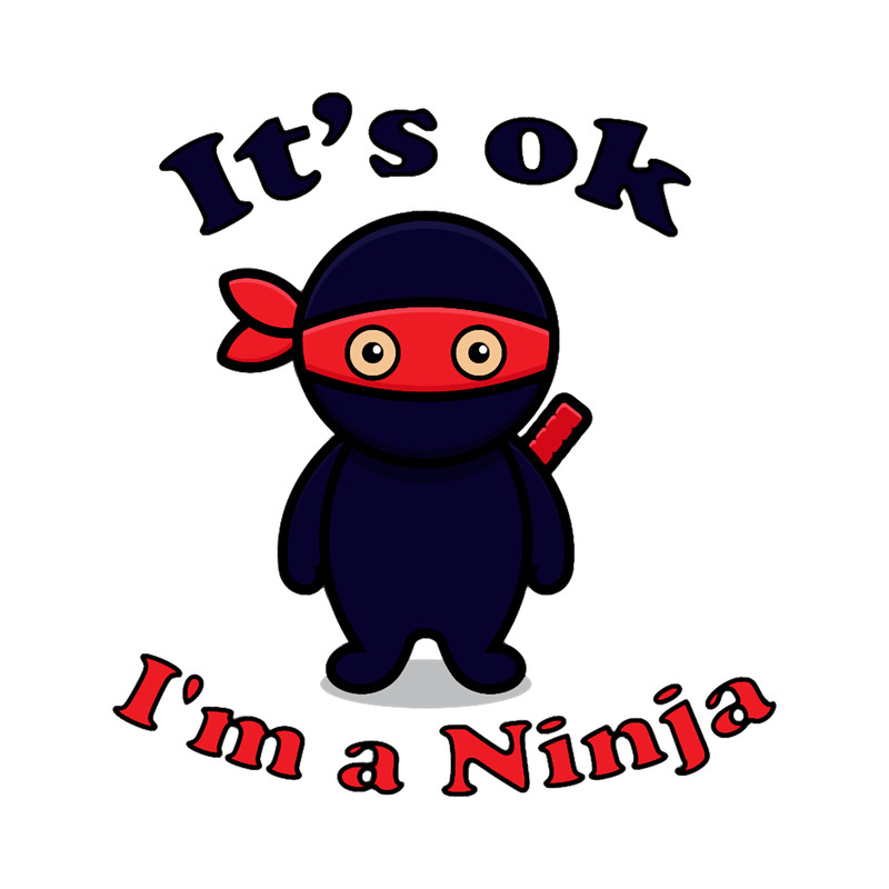 Its ok I_m a Ninja - Perfect Ninjafor Kids _amp_ Adults .png
