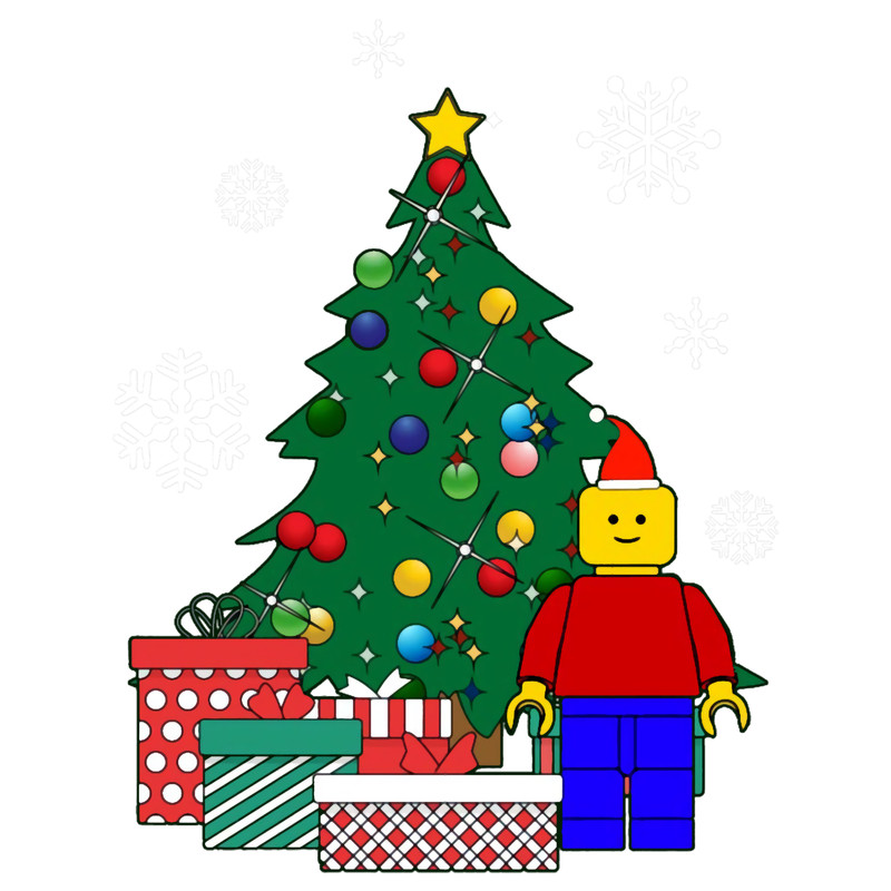 Lego Man Around The Christmas Tree Baseball.png