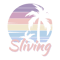 Vintage Tropical Sunset, Sliving, Living My Best Life, Sunset Chaser.png