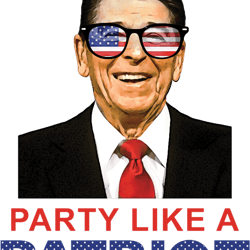 party like a patriot ronald reagan usa flag sunglasses