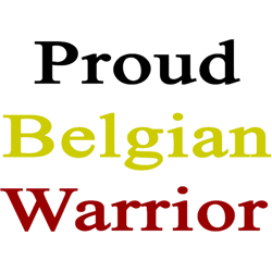 proud belgian warrior