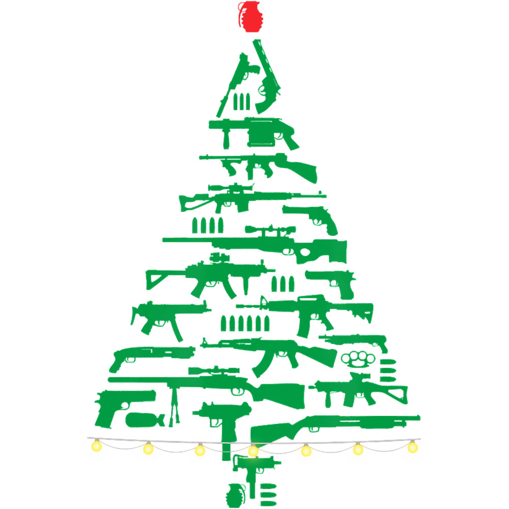 Rifle Weapon Gun Christmas Tree for Weapon Fools _amp_ Patriots .png