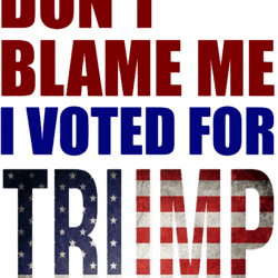 vintage dont blame me i voted for trump usa