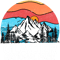 Vintage Glacier National Park Retro 80s Montana Mountain.png