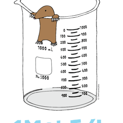 chemistry 1 mole per litre for mole or avogadros day