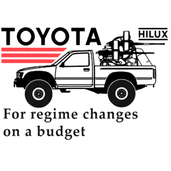 toyota hilux, for regime changes on a budget
