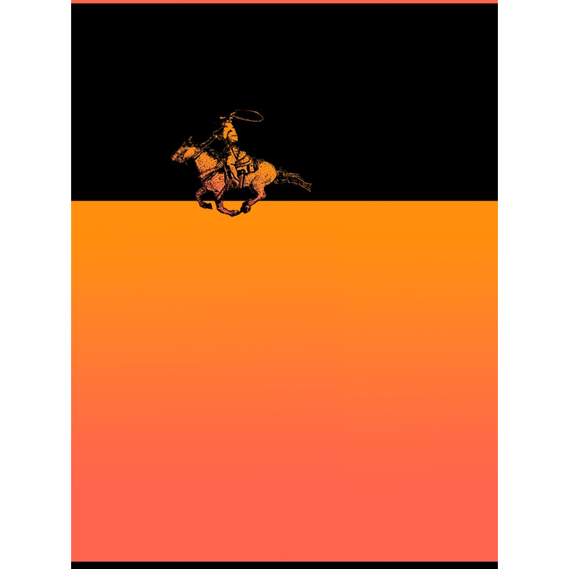 Cowboy Ruping Orange Graphic .png