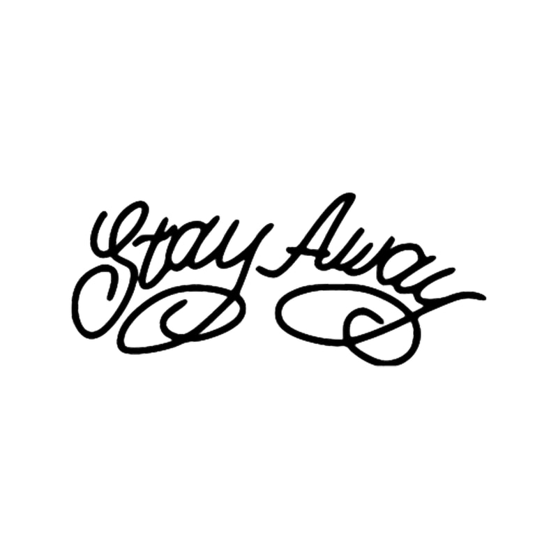 Stay Away Post Malone Face Tattoos Yellow.png