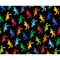 Elvis Presley Elvises Colorful Pattern Black.png