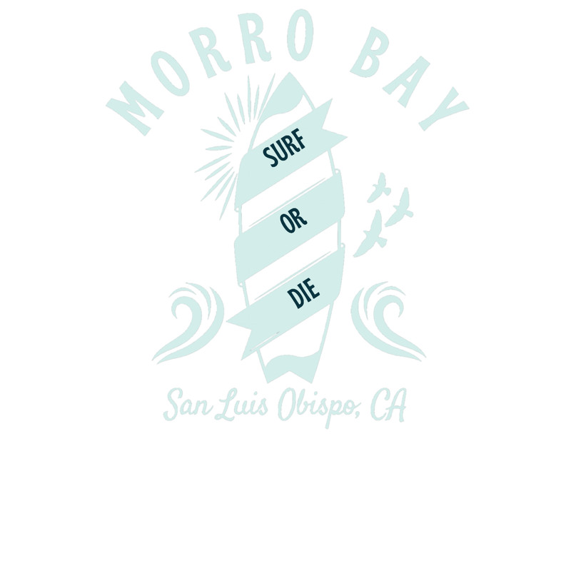 Retro Surfboard Morro Bay San Luis Obispo California - Blue.png