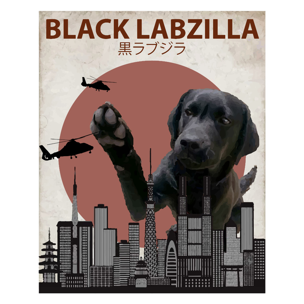 Black Labzilla - Giant Labrador Retriever Lab Dog Monster.png