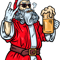 Bad Santa Claus, Rock, Beer and Cigar .png
