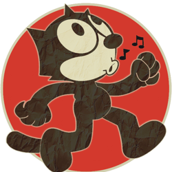 felix the cat keep walking vintage retro