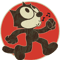 Felix The Cat Keep Walking Vintage retro .png