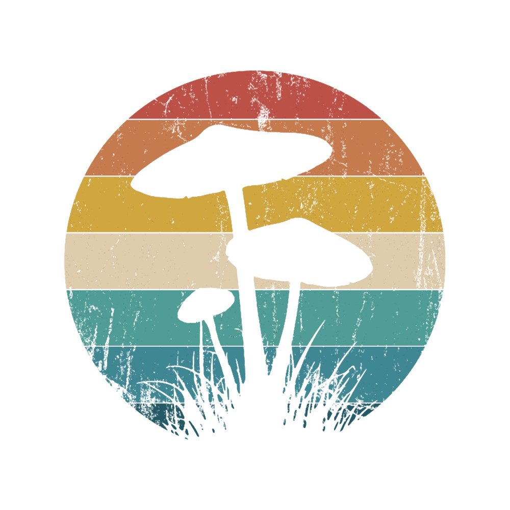 Retro Psychedelic Mushroom Shrooms Forager Magic Mycology.png