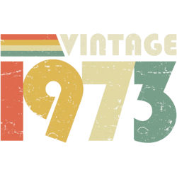 vintage 1973, 50th birthday gift distressed design