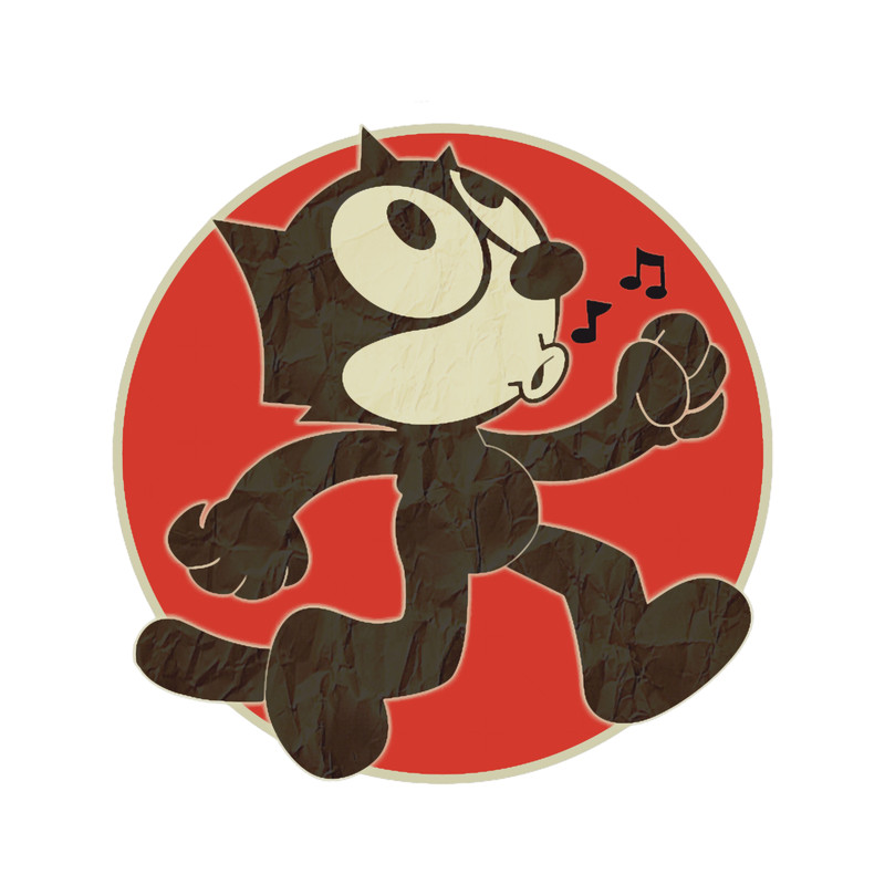 Felix The Cat Keep Walking Vintage retro.png