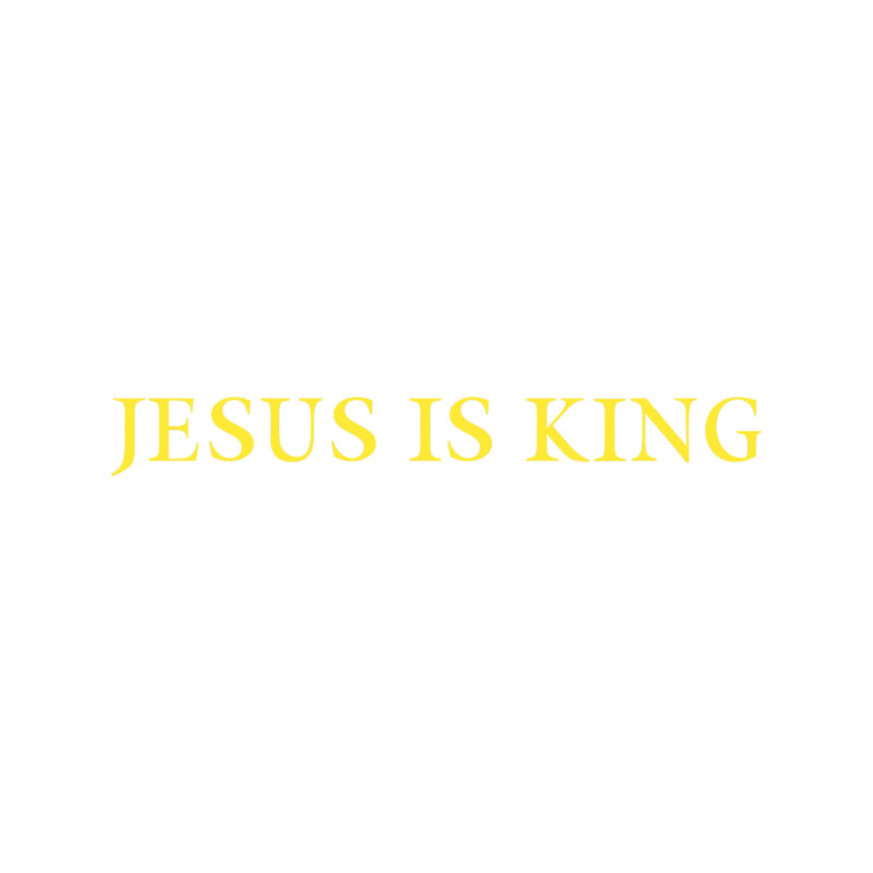 Jesus is King - Kanye West (Yellow on Blue).png