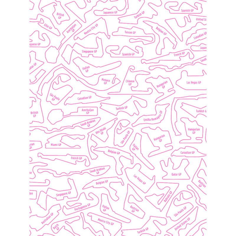 Formula 1 Black And Pink 2023-2024 Race Tracks Pattern.png