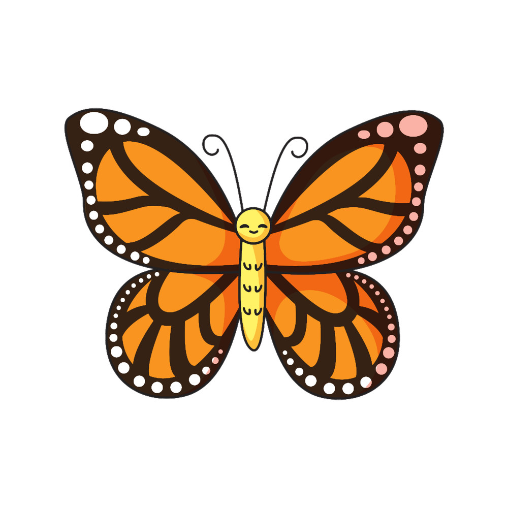 Happy Monarch Butterfly.png