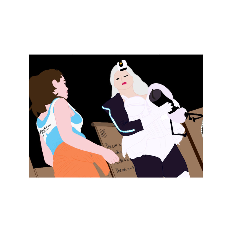 Portal - Glados and Chell Long .png